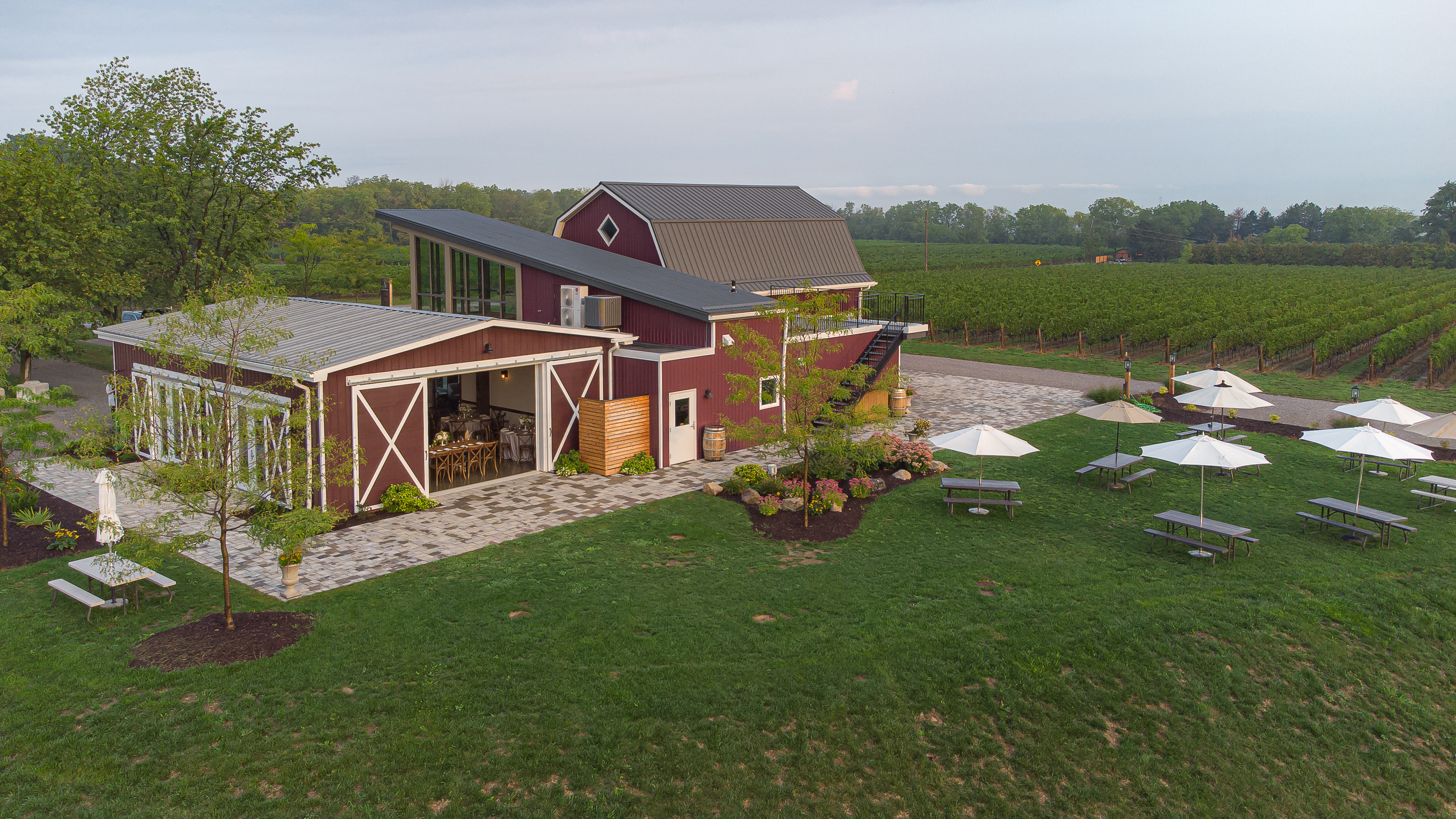 Cave Spring Barn Vineyard Exterior from back